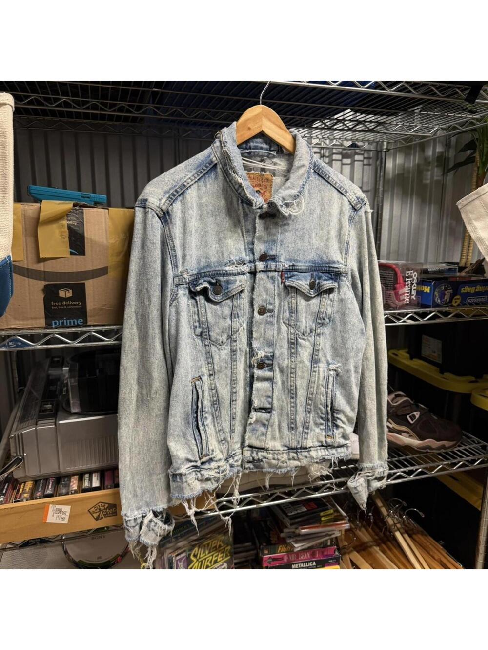 Vintage Thrashed Levi’s Denim Trucker Jacket